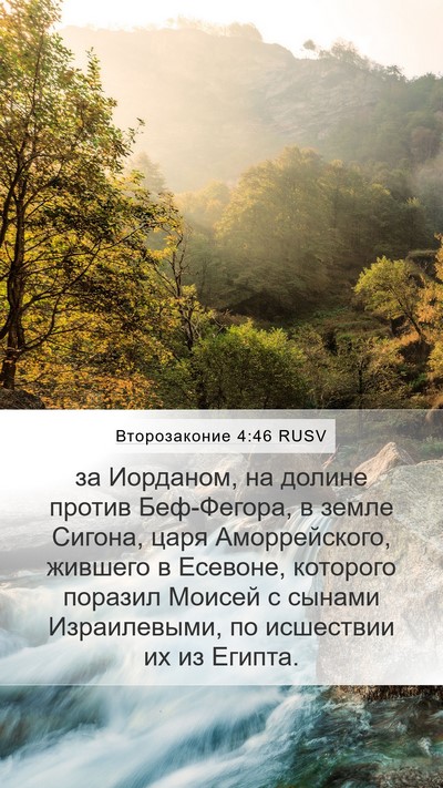 Второзаконие 4:46 RUSV Bible Verse Image