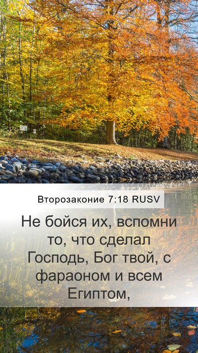 Второзаконие 7:18 RUSV Bible Verse Image