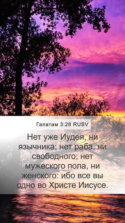 Галатам 3:28 RUSV Bible Verse Image