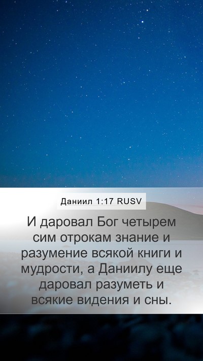 Даниил 1:17 RUSV Bible Verse Image