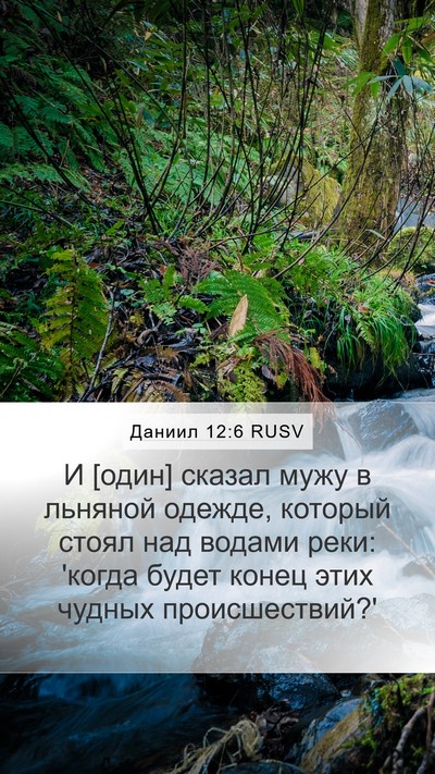 Даниил 12:6 RUSV Bible Verse Image