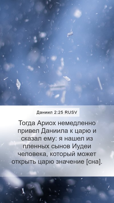 Даниил 2:25 RUSV Bible Verse Image