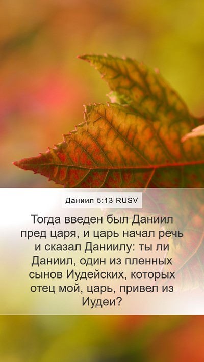 Даниил 5:13 RUSV Bible Verse Image