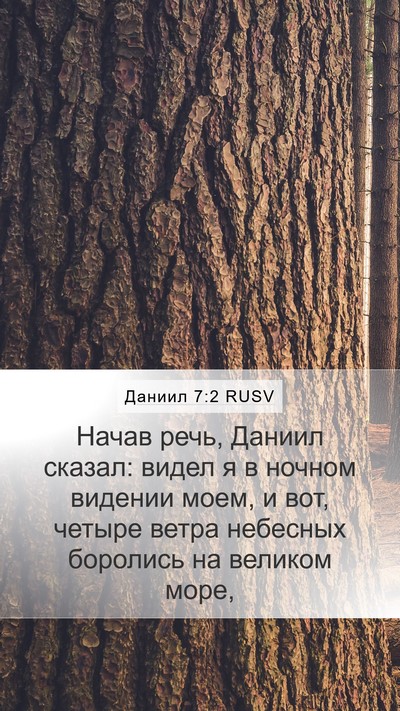 Даниил 7:2 RUSV Bible Verse Image
