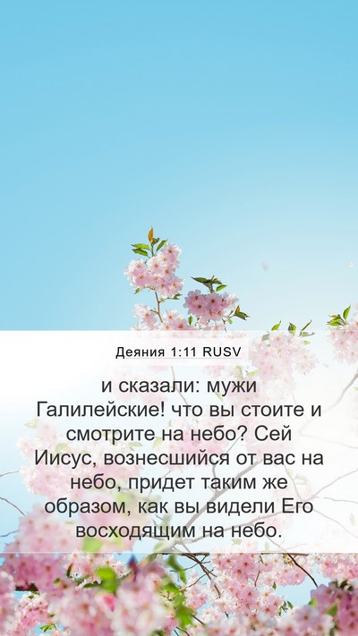 Деяния 1:11 RUSV Bible Verse Image