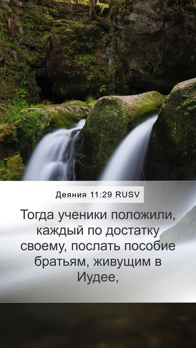 Деяния 11:29 RUSV Bible Verse Image