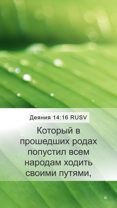 Деяния 14:16 RUSV Bible Verse Image