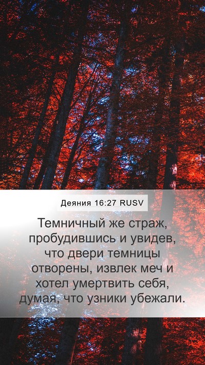 Деяния 16:27 RUSV Bible Verse Image