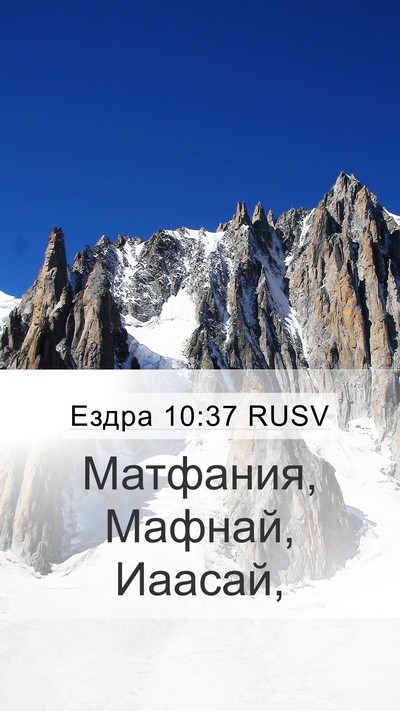 Ездра 10:37 RUSV Mobile Phone Wallpaper - Матфания, Мафнай, - Mobile Bible Verse Wallpaper
