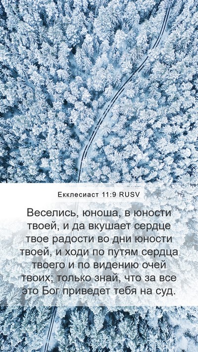 Екклесиаст 11:9 RUSV Bible Verse Image