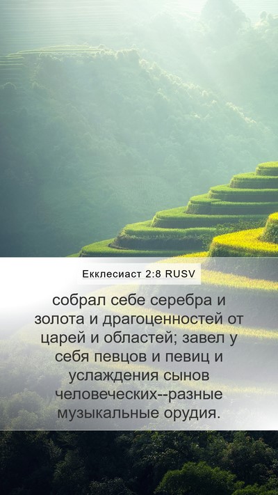 Екклесиаст 2:8 RUSV Bible Verse Image