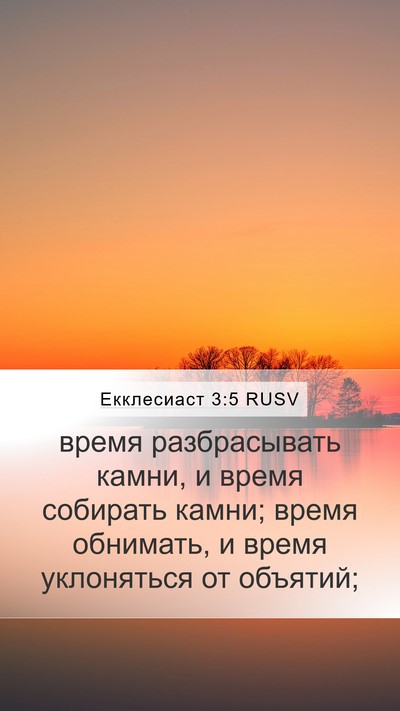 Екклесиаст 3:5 RUSV Mobile Phone Wallpaper - время разбрасывать камни, - Mobile Bible Verse Wallpaper