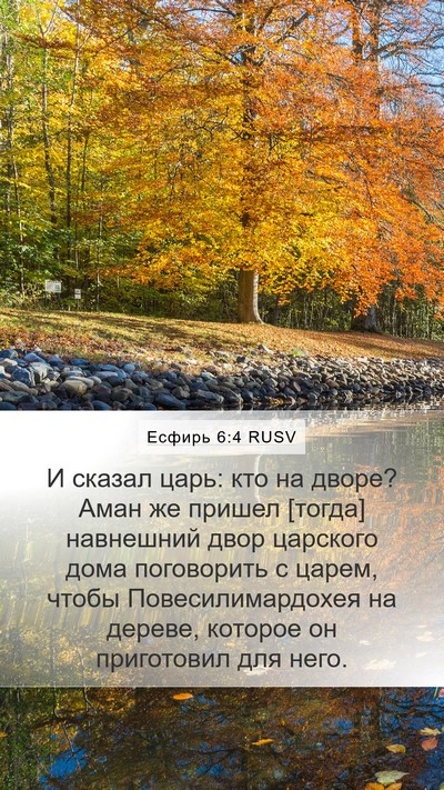 Есфирь 6:4 RUSV Bible Verse Image