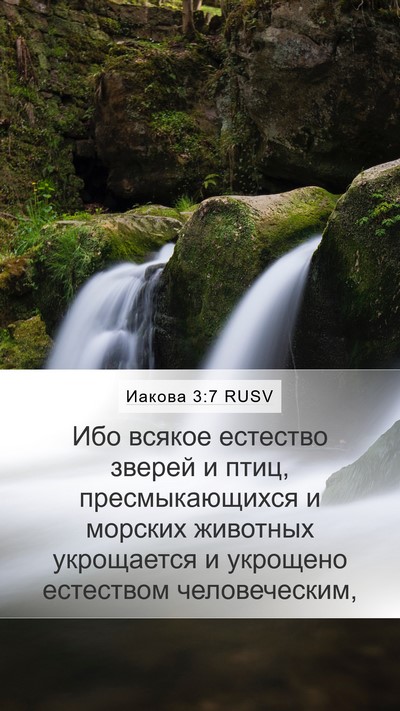 Иакова 3:7 RUSV Bible Verse Image