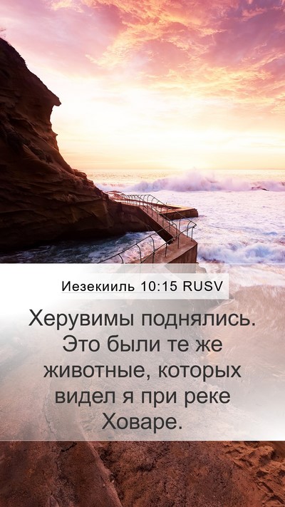 Иезекииль 10:15 RUSV Bible Verse Image