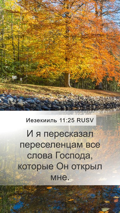 Иезекииль 11:25 RUSV Bible Verse Image