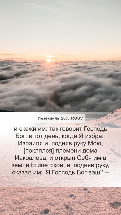 Иезекииль 20:5 RUSV Bible Verse Image