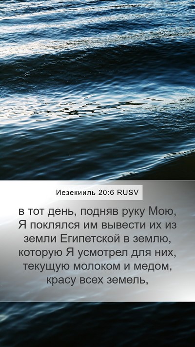 Иезекииль 20:6 RUSV Bible Verse Image