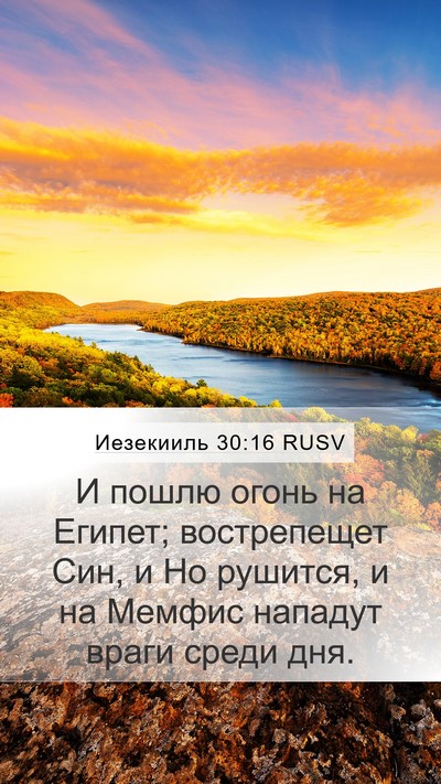 Иезекииль 30:16 RUSV Bible Verse Image