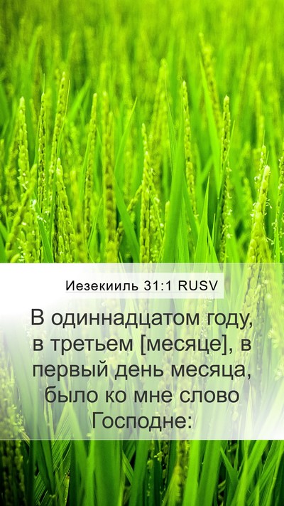 Иезекииль 31:1 RUSV Bible Verse Image