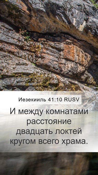 Иезекииль 41:10 RUSV Bible Verse Image