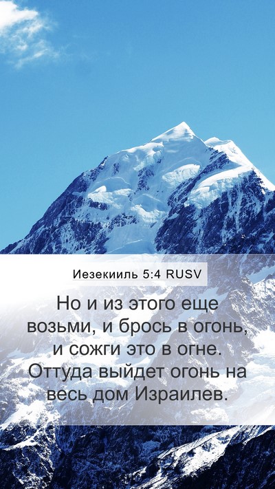 Иезекииль 5:4 RUSV Bible Verse Image