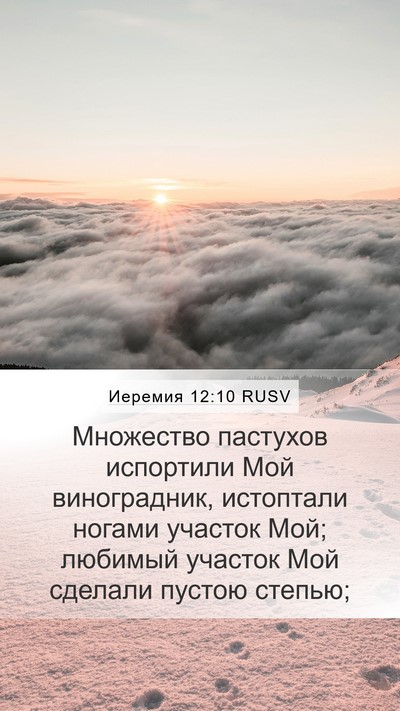 Иеремия 12:10 RUSV Bible Verse Image