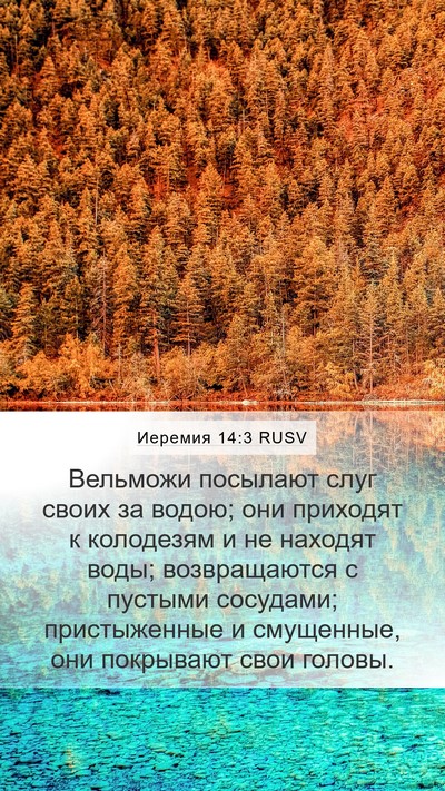 Иеремия 14:3 RUSV Bible Verse Image