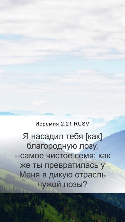 Иеремия 2:21 RUSV Bible Verse Image