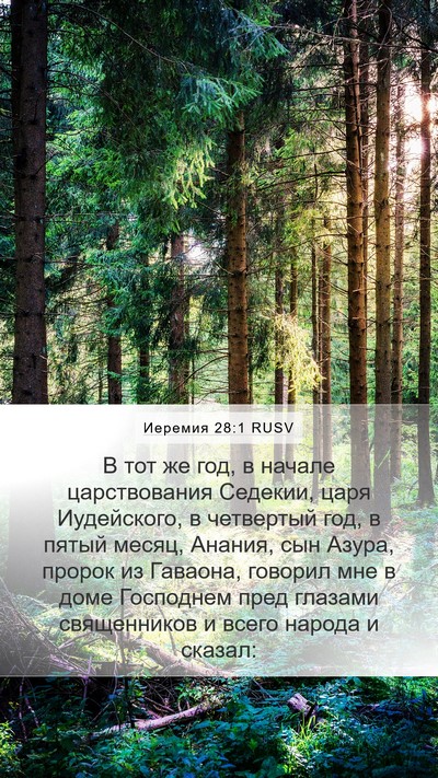 Иеремия 28:1 RUSV Bible Verse Image