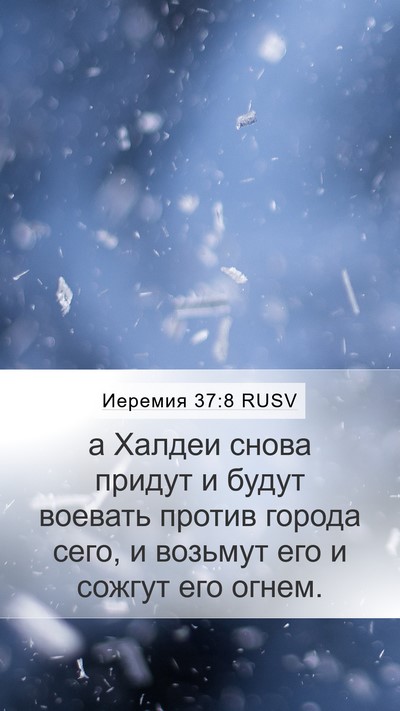 Иеремия 37:8 RUSV Bible Verse Image