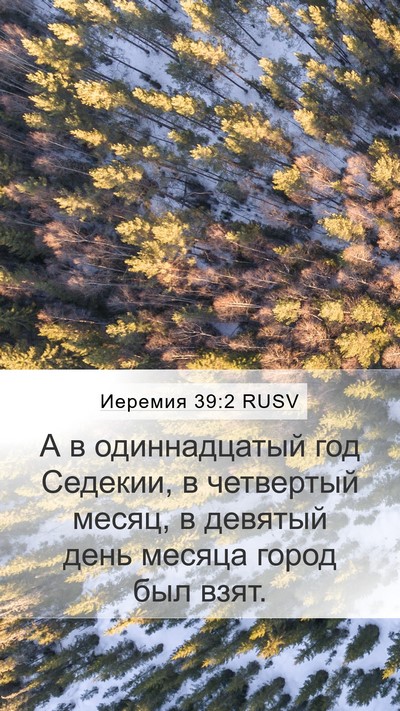 Иеремия 39:2 RUSV Bible Verse Image