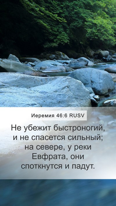 Иеремия 46:6 RUSV Bible Verse Image