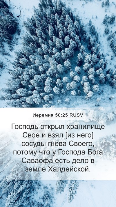 Иеремия 50:25 RUSV Bible Verse Image