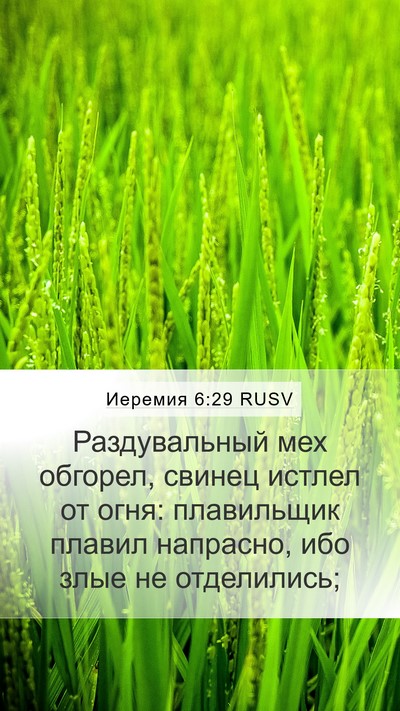 Иеремия 6:29 RUSV Bible Verse Image