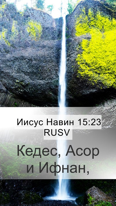 Иисус Навин 15:23 RUSV Bible Verse Image