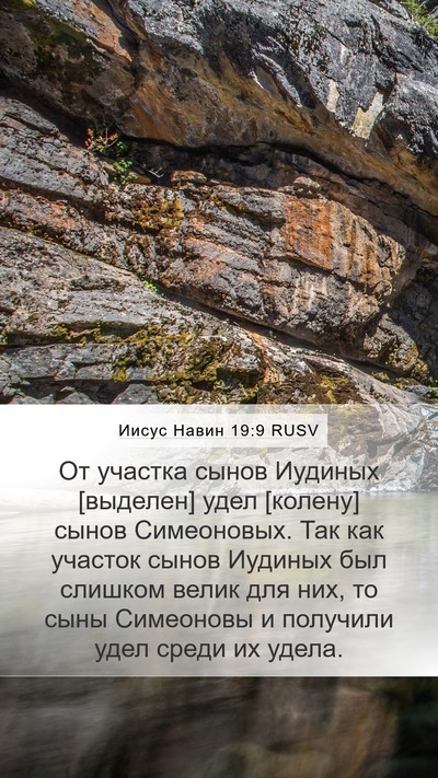 Иисус Навин 19:9 RUSV Bible Verse Image