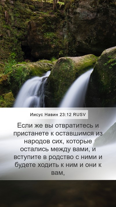 Иисус Навин 23:12 RUSV Bible Verse Image