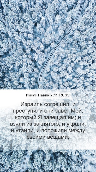Иисус Навин 7:11 RUSV Bible Verse Image
