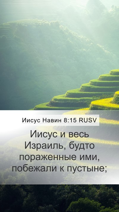 Иисус Навин 8:15 RUSV Bible Verse Image