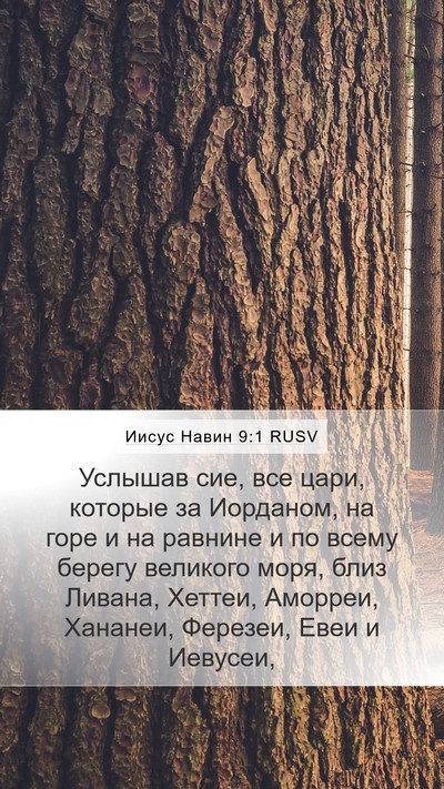 Иисус Навин 9:1 RUSV Bible Verse Image