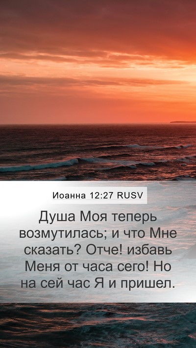 Иоанна 12:27 RUSV Bible Verse Image