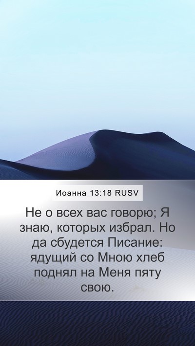 Иоанна 13:18 RUSV Bible Verse Image