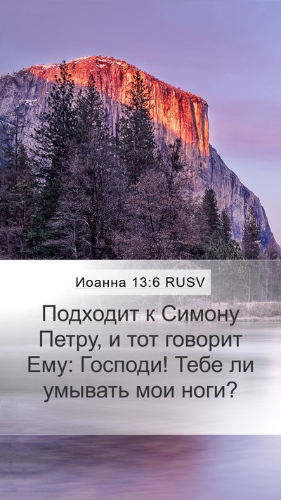 Иоанна 13:6 RUSV Bible Verse Image