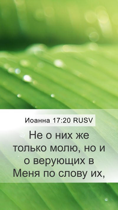 Иоанна 17:20 RUSV Bible Verse Image