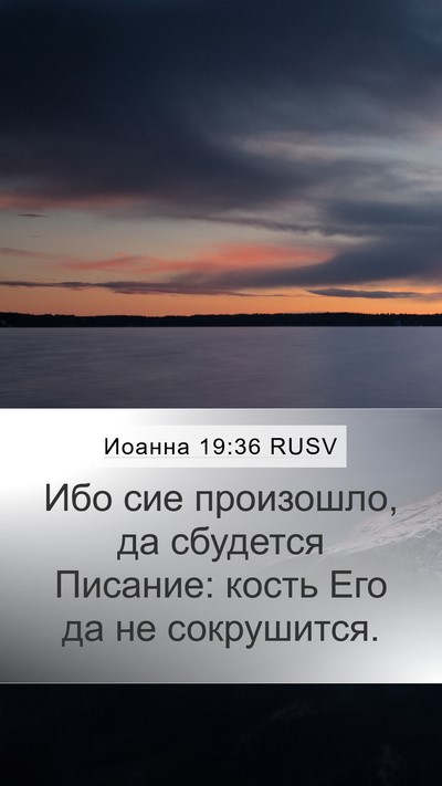 Иоанна 19:36 RUSV Bible Verse Image