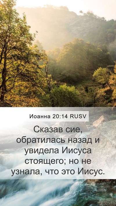 Иоанна 20:14 RUSV Bible Verse Image