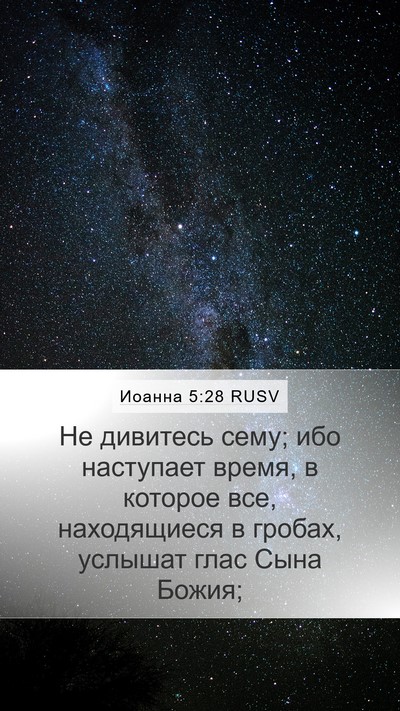 Иоанна 5:28 RUSV Bible Verse Image