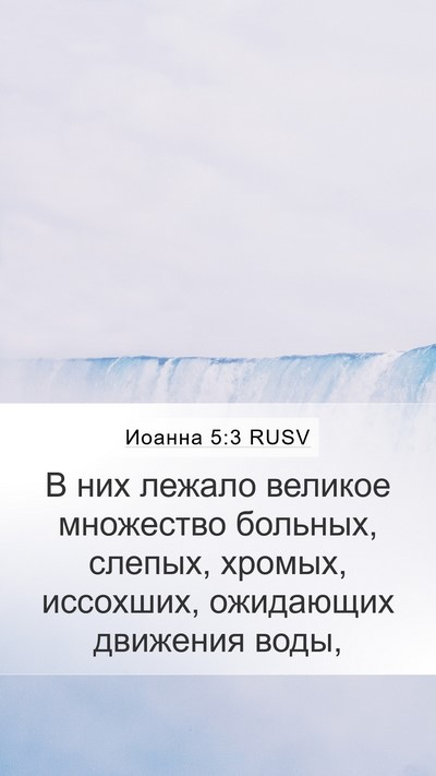 Иоанна 5:3 RUSV Bible Verse Image