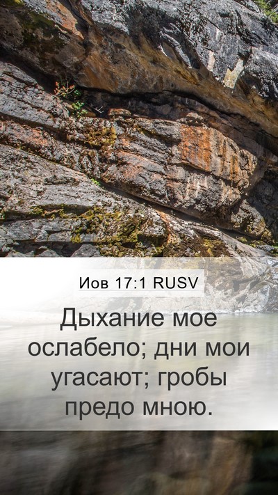 Иов 17:1 RUSV Bible Verse Image